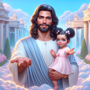 Create a 3D realistic artwork featuring the phrase 'Jesus Saves'...
