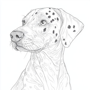 Generate a coloring book-style image in hyper realistic style fe...