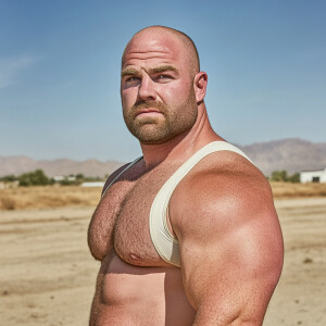 Curtis Kowe who is an obese reproductive aged muscular man explo...