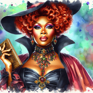 Prompt: Create an airbrushed watercolor/alcohol ink style image...