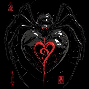 a graphic-style illustration featuring Japanese typography, cent...