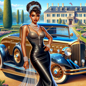 Create a vibrant, 3-D realistic illustration of an light skin, H...
