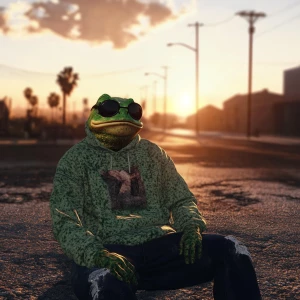 Fwog meme,put the meme just a chill guy next to the fwog, GTA st...