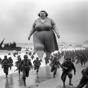 Big huge massive fat obese  1000 pound woman with clothes on lan...