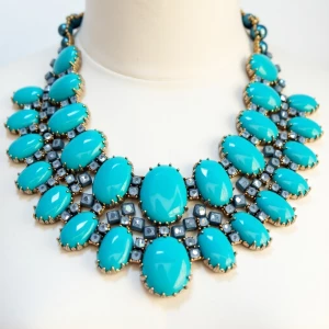 Mermaid's Treasury"
"A dramatic collar-style piece combining tur...