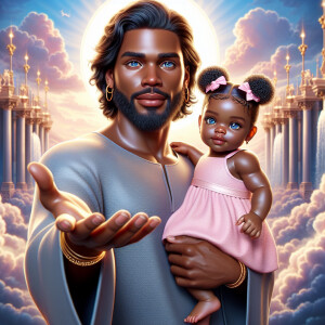 Create a 3D realistic artwork featuring the phrase 'Jesus Saves'...