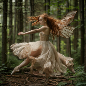 A photo realistic image. A trouble making light haired ginger fa...