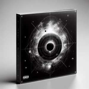 Design a rap album cover titled "The Beauty of Meteorostasis" th...