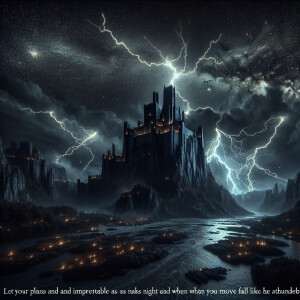 Let your plans be dark and impenetrable as night and when you mo...