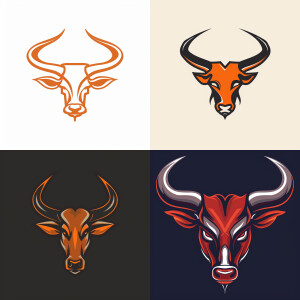 Hook'em horns logo in neiro style on transparent background
