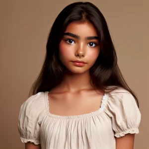 short 5 foot 3 inches afghan girl that is asian looking with thi...