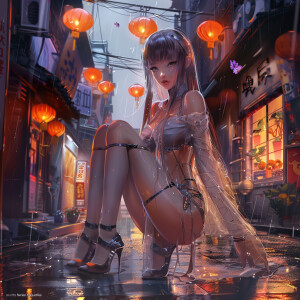 Masterpiece,Best quality,A high resolution, 1girll,From below,(V...