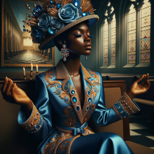 Craft an illustration that evokes spirituality and a profound co...