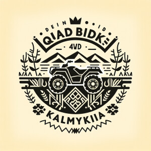 Эмблема для проката квадрациклов в Калмыкии под названием 4WD