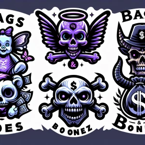 Create 5 Baby loves logo with butterflies and purples(masterpiec...