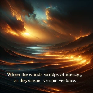 When the winds carry fire, will they whisper mercy or scream ven...