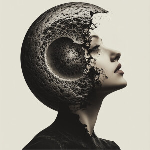 woman in space losing her mind duebtibthe constant void of lonel...