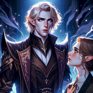 Caranthir-Ar-Fieniel from the Witcher kneels down before Tier Ha...