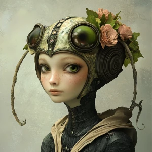 Adam Style Art girl alien