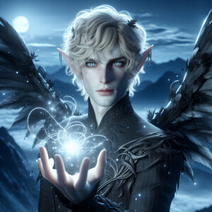 Caranthir-Ar-Fieniel from the Witcher uses magic to alter the st...