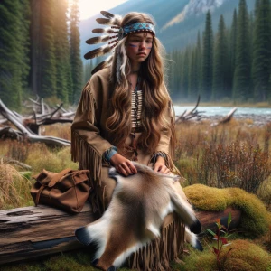 A Native American girl. Fifteen. Going on her passage of rites t...