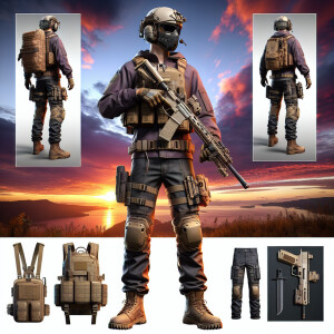 Draw an avatar based on the game in PUBG Mobile