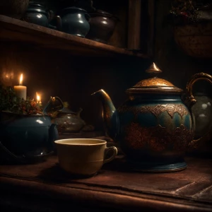 In the dim-lit corners of an old, abandoned kitchen, an unassumi...