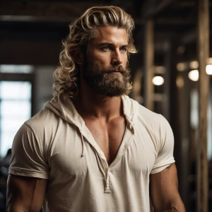 Here's a rewritten scene:

Before the mirror's reflective gaze,...