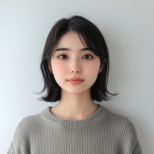 A Cute Woman - Clean Face - Region: Japanese - Dark Skinned - Ag...