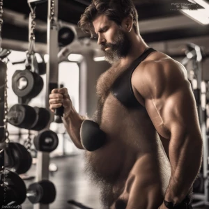 coach tiene un cuerpo musculoso y hairy and el pene de enorme t...