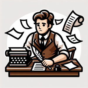 create a logo for writer, no text