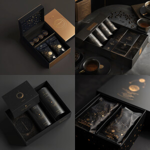 Luxurious coffee box for placing coffee bags inside, unique prod...