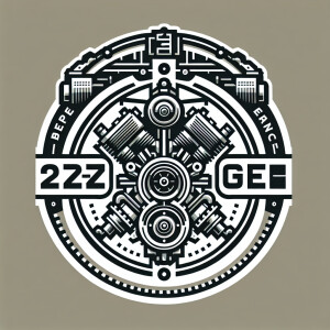 Emblem for auto engine named 2zz-ge