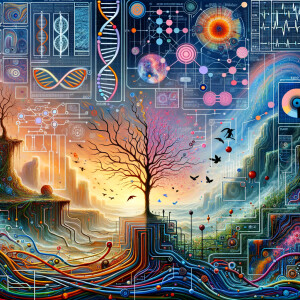 The golden ratio, Minimalist art Circuit, boards, circuitry, diagrams Cellular structures, DNA, circuit boards, colorful wires,  asian and Egyptian  graffiti, lie detector graphs, cardio, printout , branches infinity sign, cave, Art, handprints, distant birds flying, flowering vines, abstract gestural painting, dna, weather maps