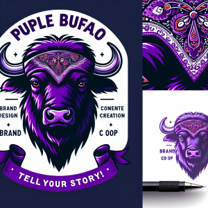 Create a powerful, dynamic, creative logo for a brand creation a...