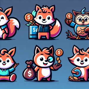 mascot for an app that helps young adults save incrementally to...