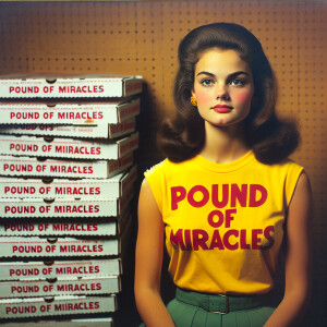 A faded color photograph of a gorgeous 24-year-old brunette woma...