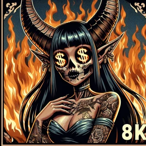 Create an 8K ultra-high-resolution artwork portraying a female m...