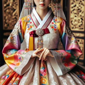 photography, look to the front, highly detail of a beautiful kor...