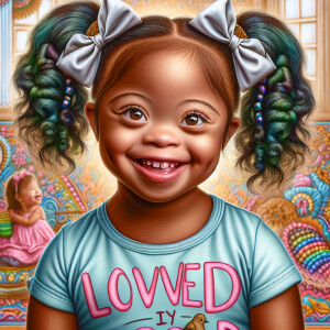 Adjust the image to correct the spelling of the phrase “Loved by...