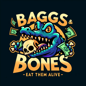 Color pop. the brand name "Baggs&Bones" prominently displayed at...