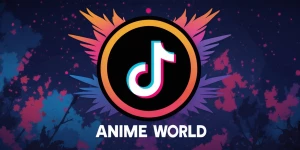 Make a logo for TikTok account ( Anime world)