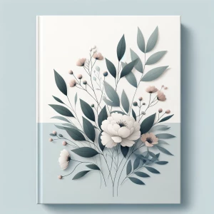 Floral art for book cover in A5 image size but that floral art s...