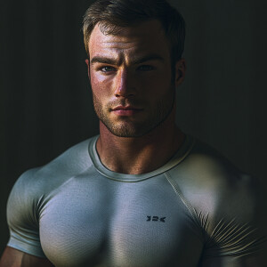 Create a hyper-realistic photograph full male body image scan of...