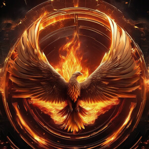 Phoenix. wings. Fire. Blaze. Burning