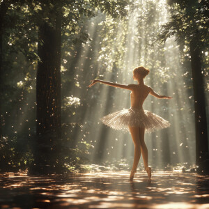 Dancing with Light: Capture light beams streaming through trees...