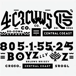 4Crows Co.
805-1524 Boyz
Central Coast Apparel
