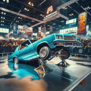 Sky blue painted 1984 Cutlass Supreme transformed into a lowride...