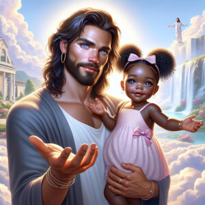 Create a 3D realistic artwork featuring the phrase 'Jesus Saves'...