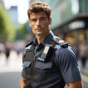 Male  adult Michael Melfi uniformed police officer